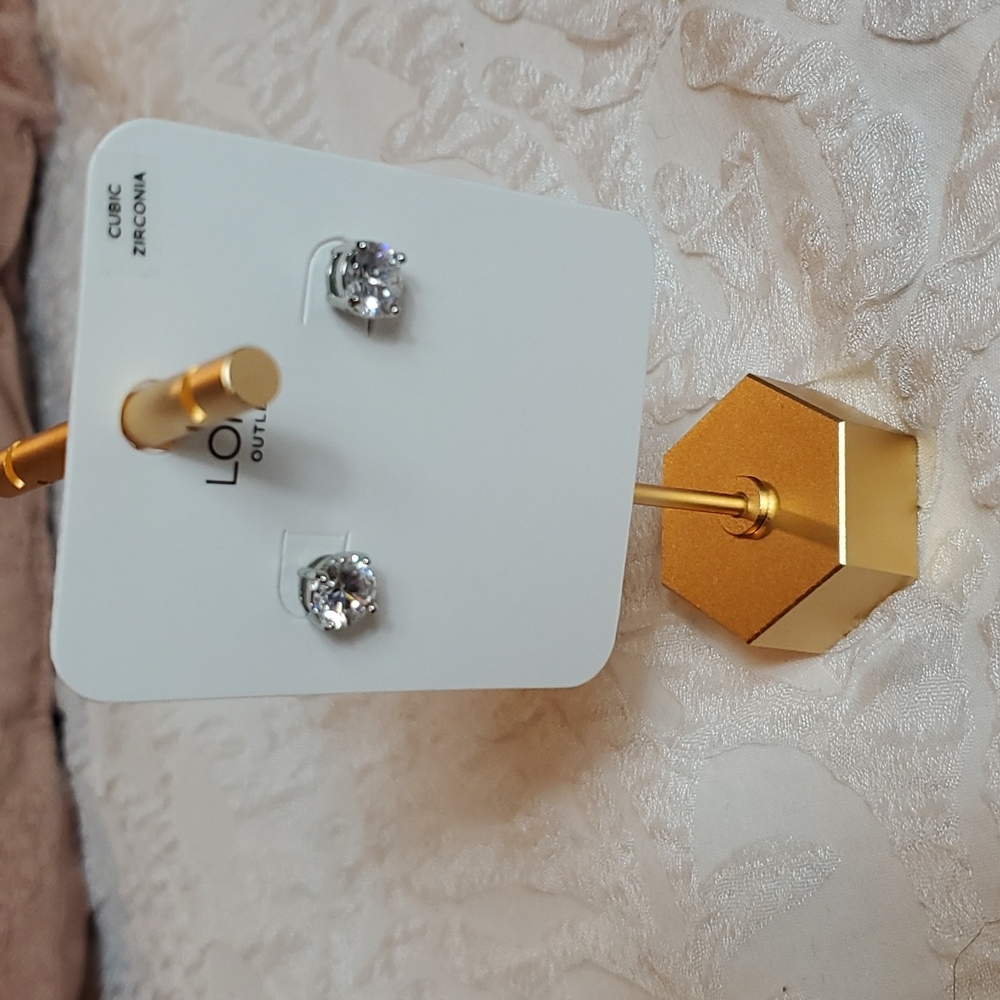 Loft Outlet Faux Diamond Stud Earring